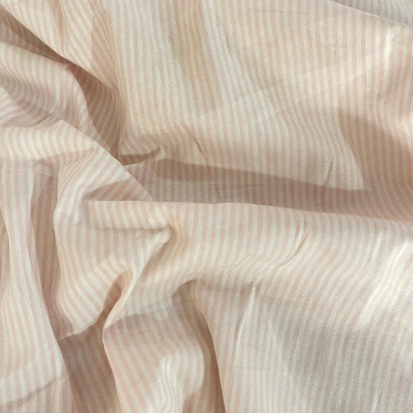 Pink & white Stripe Cotton Fabric OSCP256