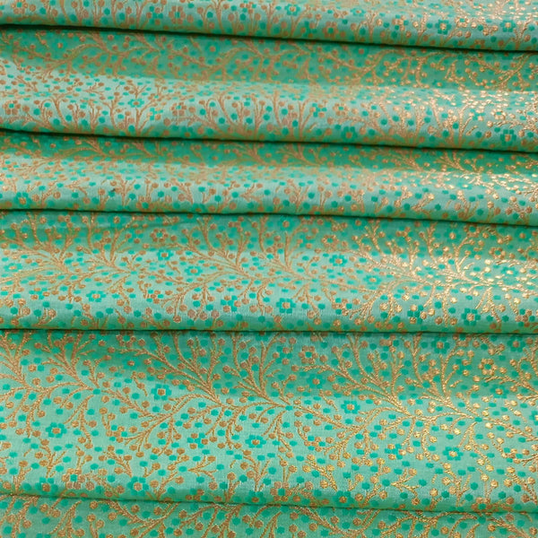 Aqua Print On Chinese Jacquard CJPA14
