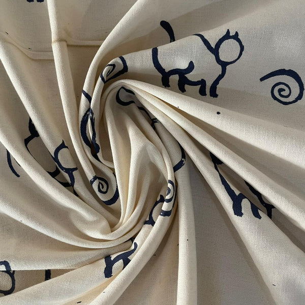 Cotton Cat Print Fabric OSCP255