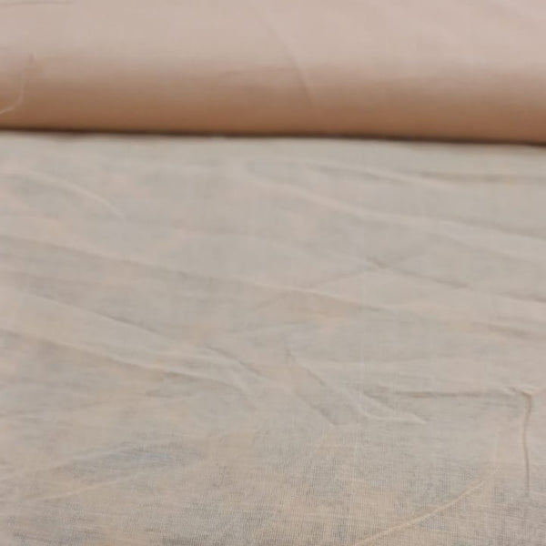 Peach Plain Cotton Chandri Dyed Fabric #03