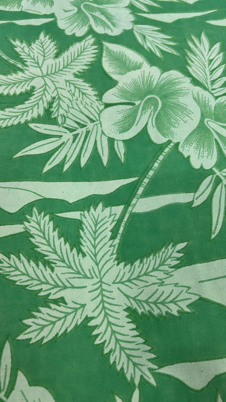Palm Green Base Print On Cotton Canvas CCPS02