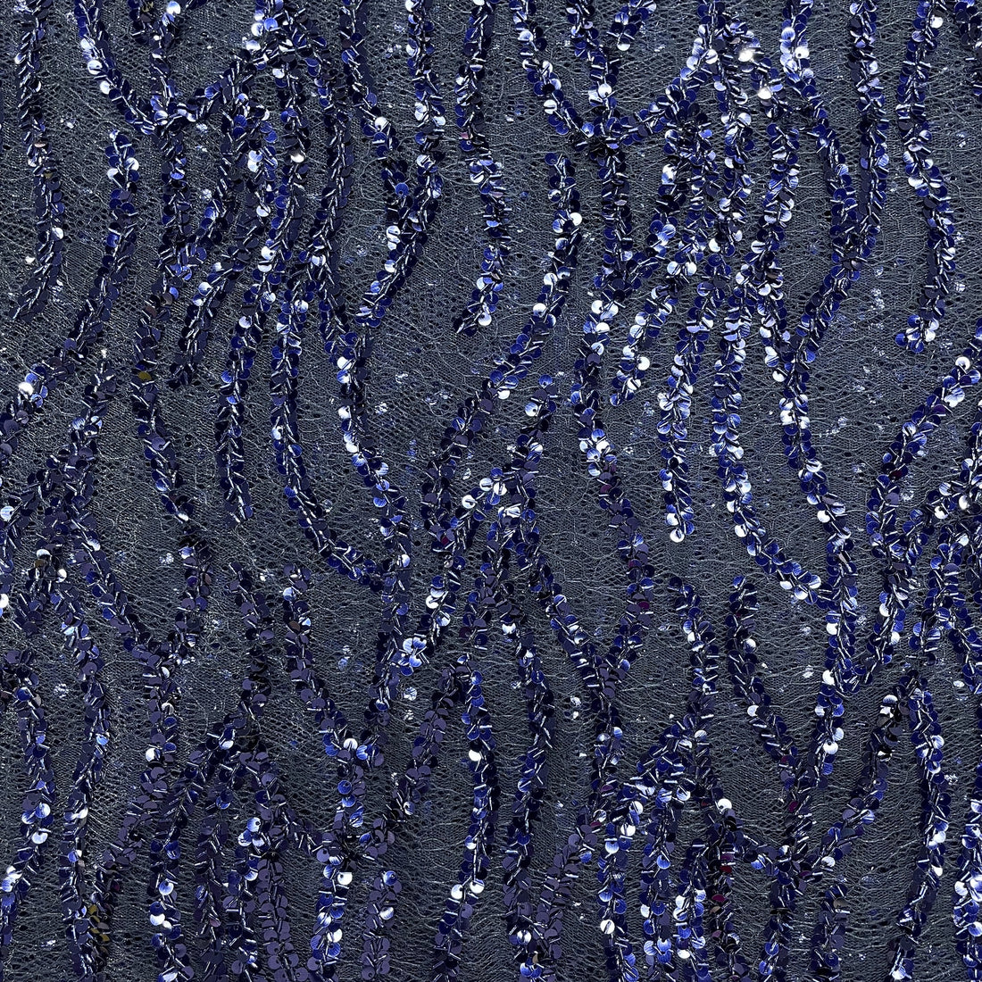 Wave Sequins French Lace
