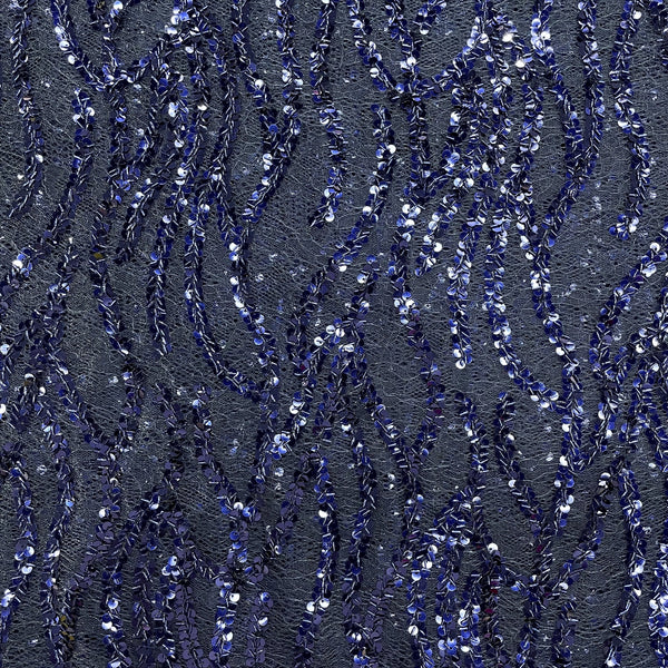 Wave Sequins French Lace