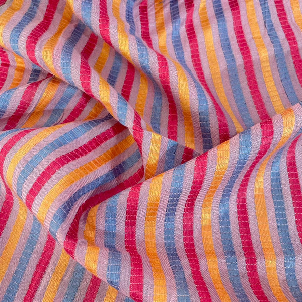 Cotton multicolor Stripe Fabric OSCP345