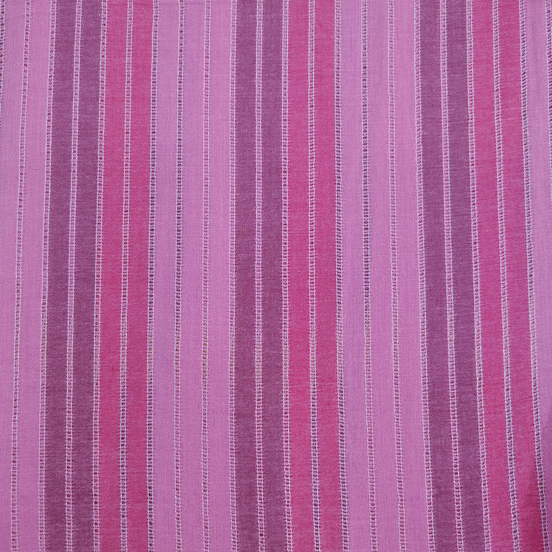 Cotton Lurex Wine & Pink  Stripes Y/D Fabrics CLYD06