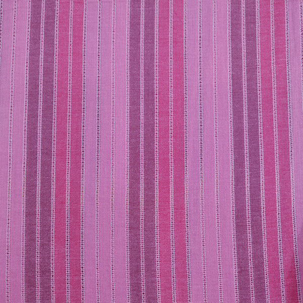 Cotton Lurex Wine & Pink  Stripes Y/D Fabrics CLYD06
