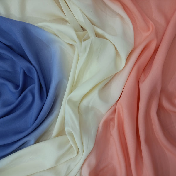 Print On Poly Crepe Ombre NPCS08