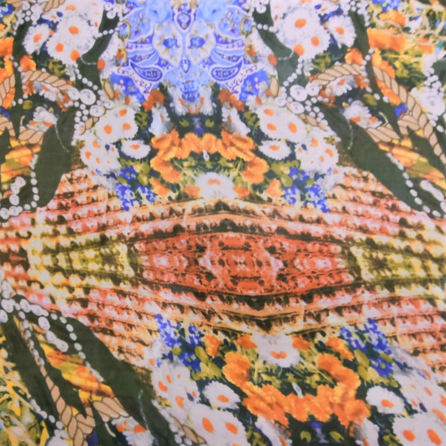 Netherland Print On Silk Chiffon-SCPS174