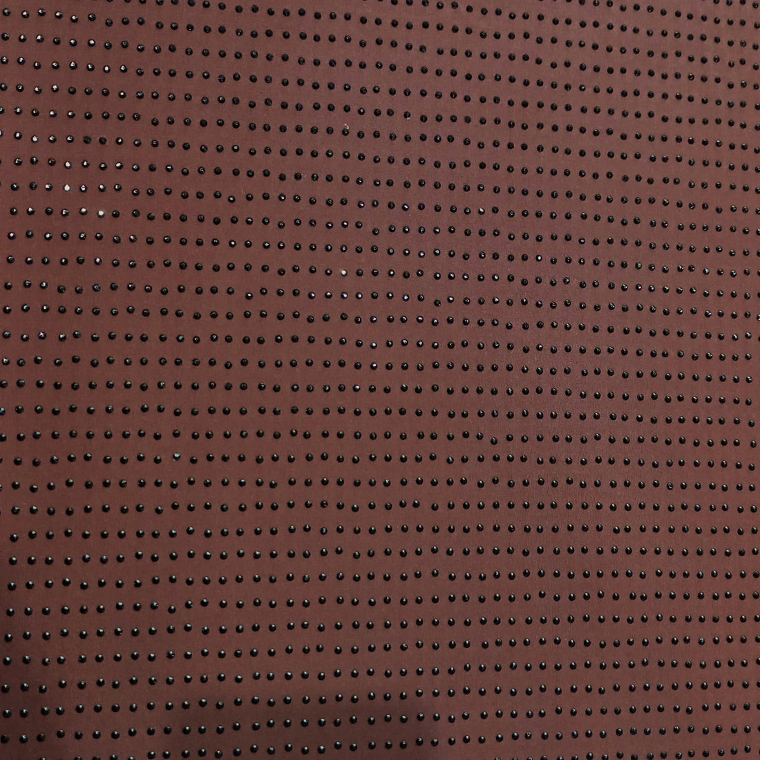 Brown Black Rhinestone Fabric
