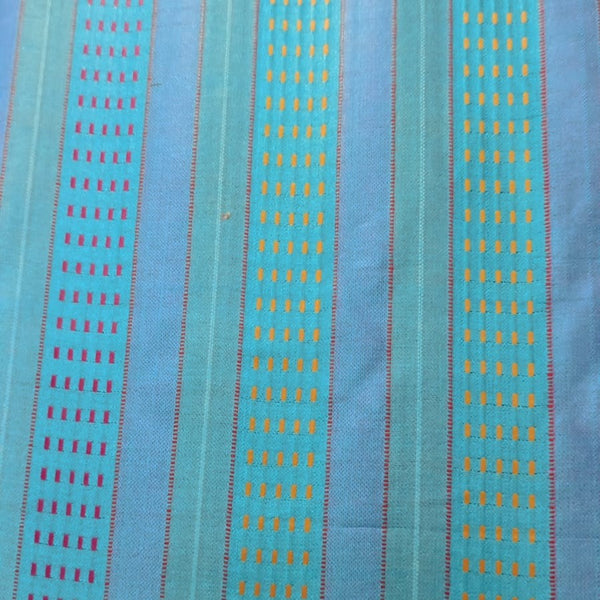 Matka Silk Cotton Stripes Dyed Fabric MSCS02