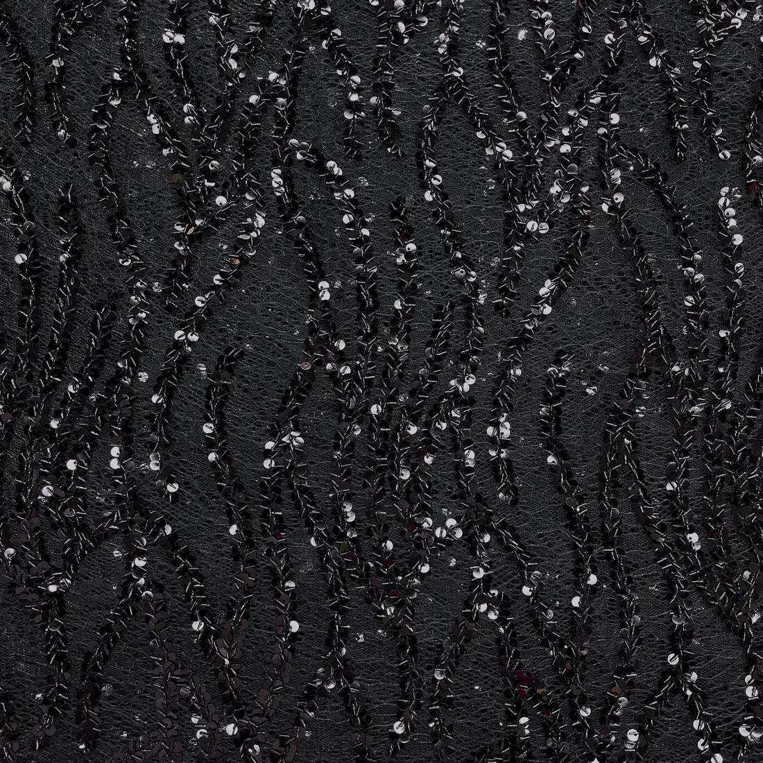 Wave Sequins French Lace