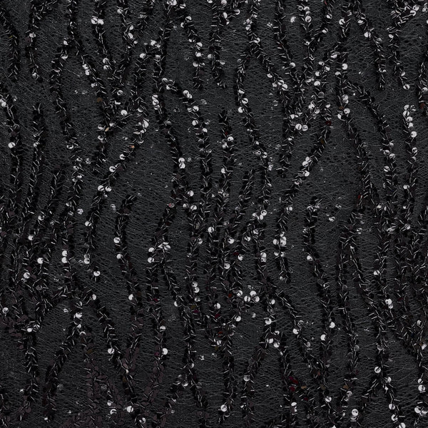 Wave Sequins French Lace