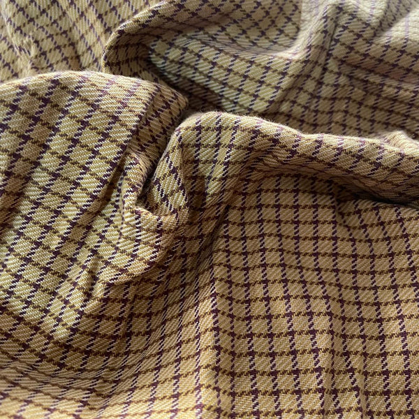 Musturd Base Stripe on Cotton Fabric OSCP86