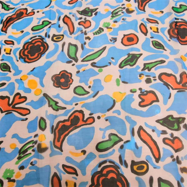 Wateer Art Print On Silk Chiffon-SCPS215