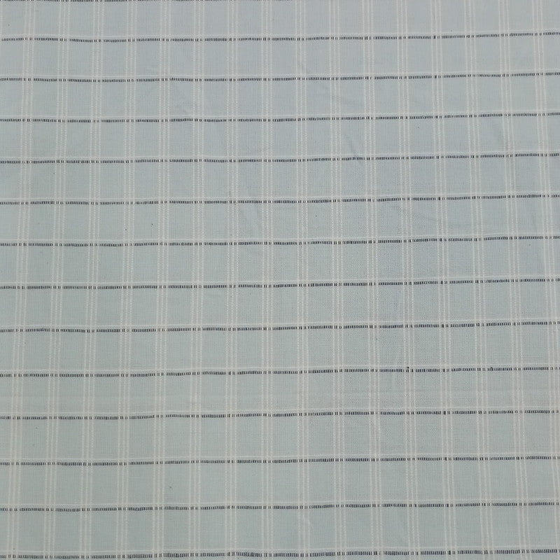 Cotton Ice Blue Check Y/D Fabric CCYD16