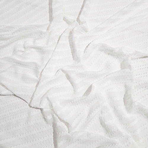Clip Jacquard Dyed Fabric(Stripes - White)