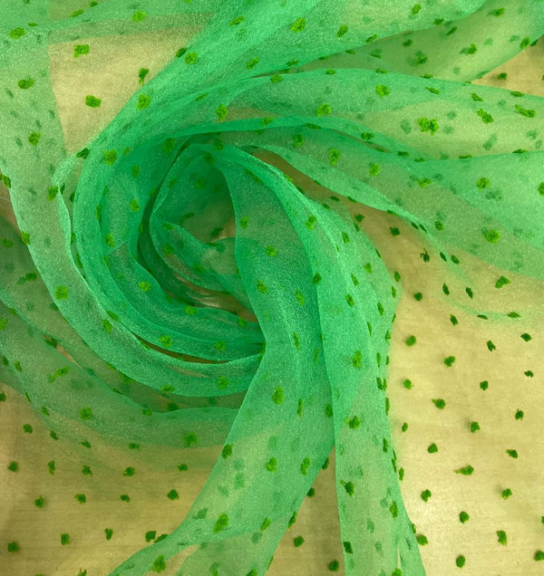 Madonna Organza (Two tone)(Parrot Green on Green 19)