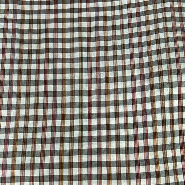 Poly Silk Check Yarn Dyed Fabric FFFS17