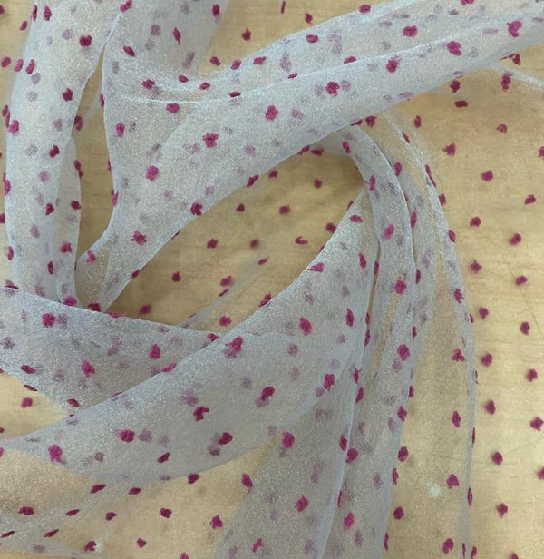 Madonna Organza (Two Tone)(Dirty Pink on Grey 3)