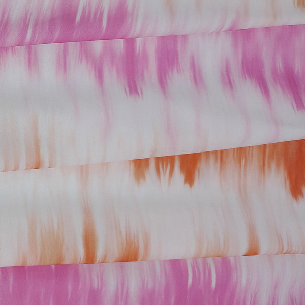 Tie & Dye Print On Royal Georgette RGPL10