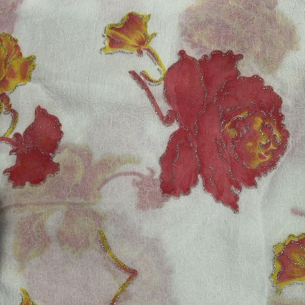 Foil Print On Poly Georgette SFCS09