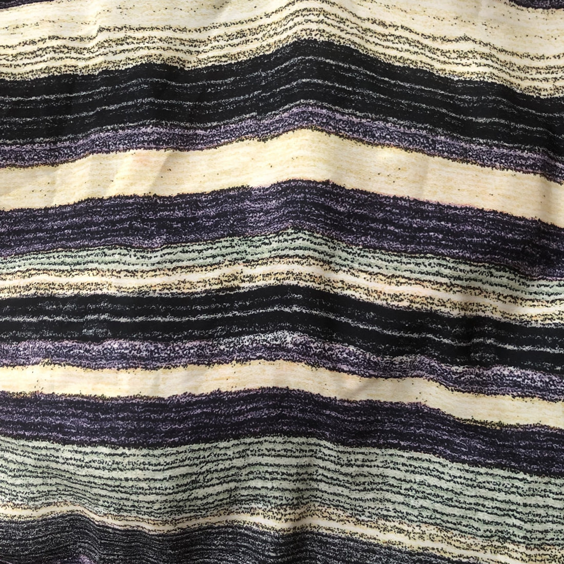 Rug Voilet & Yellow Print On Twill Satin (PA13C#2) TSPS49