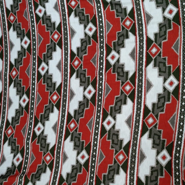 Tribal Chevron Art Print On Viscose Knitted VKPS15