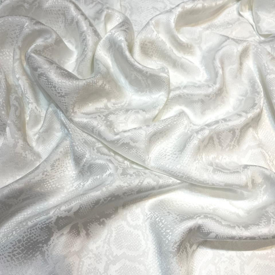 Alpine Jacquard (Python White) Fabric