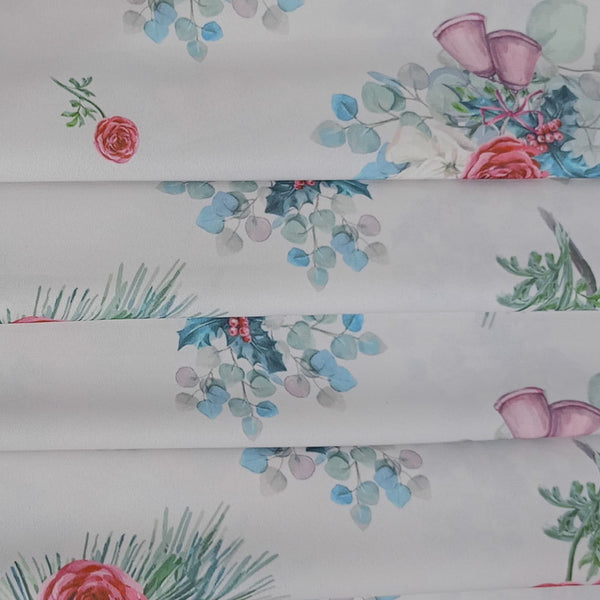 Rose Floral Print On Royal Georgette RGPA68