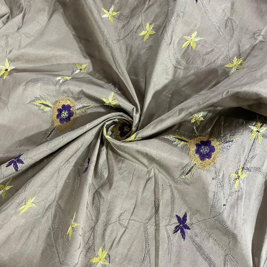 Embroidery Dupion Silk- EDS02