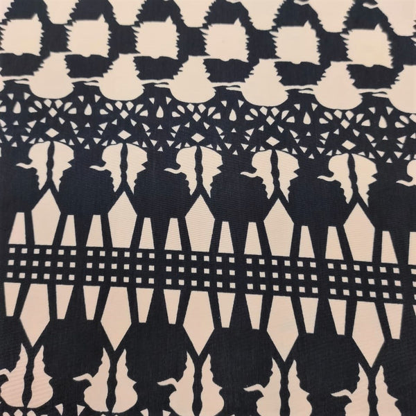Pattern Print On Sandwash Crepe SCPS15