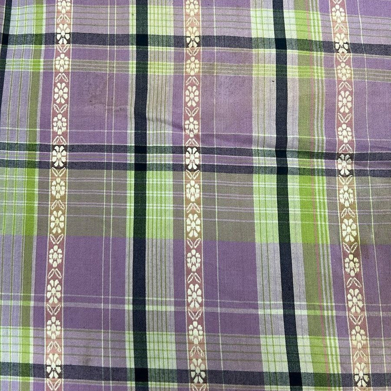Cotton Check Yarn Dyed Dobby Check SFDS232