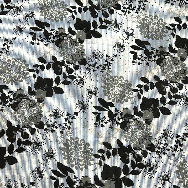 Black & White Cotton Yarn Dyed Print