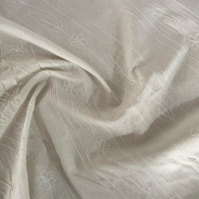 Cotton Embroidered Fabric OSCP629
