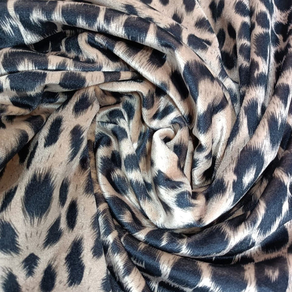 Jaguar Print On Velvet-VVPS03