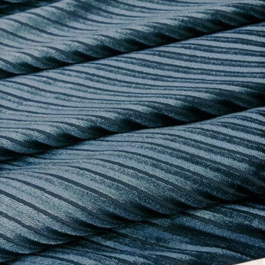 Stripe Velvet Burnout Dyed Knitted Fabric