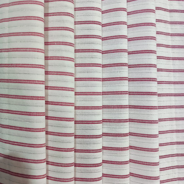 Cotton Lurex Stripes 60 Inch Y/D Fabrics CLYD17