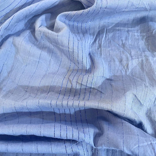 Cotton Lurex Stripe Fabric OSCP317