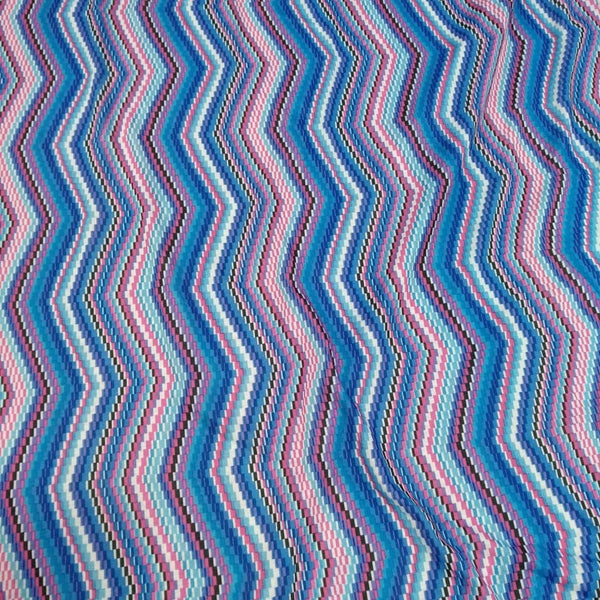 Tribal Chevron Print On Viscose Knitted VKPS16