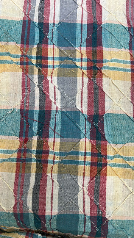 Cotton Pintuck Check 44inch Fabric CPFS43