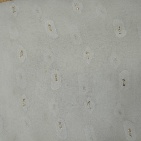 Silk Jacquard Lurex Dyed Fabric NPCS14