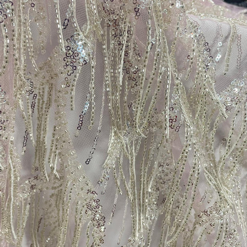 Alaya Beaded Sequins Embroidered Fabric