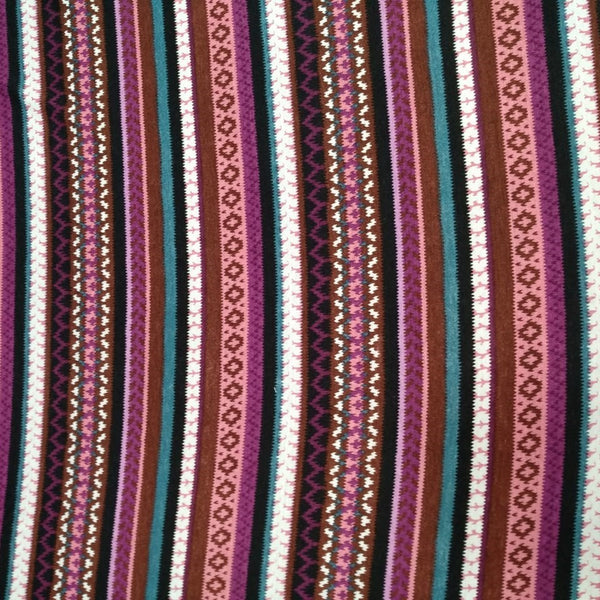 Tribal Stripes Print On Viscose Knitted VKPS18