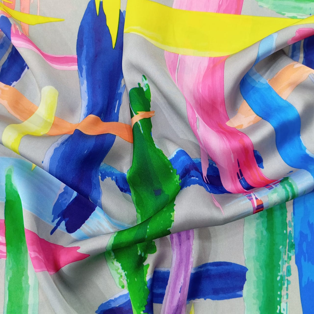 Multi Colour Wall Art Print On Korean Satin KSPS77
