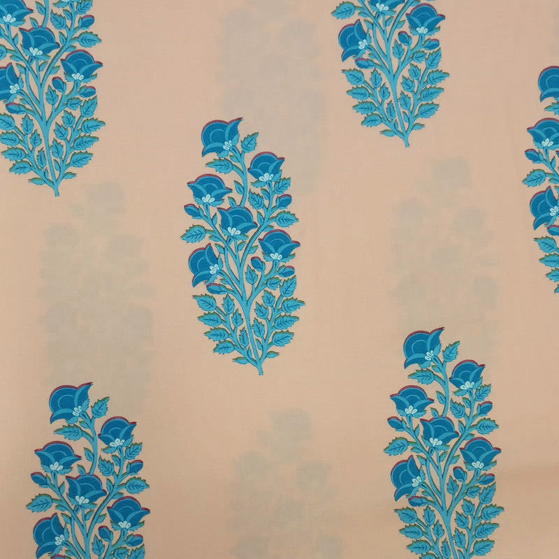 Cream Base Flowers Print On Parsi Boski PBPS40