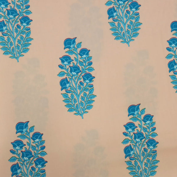 Cream Base Flowers Print On Parsi Boski PBPS40