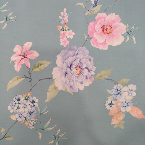 Bird Floral Print On Royal Georgette RGPA66