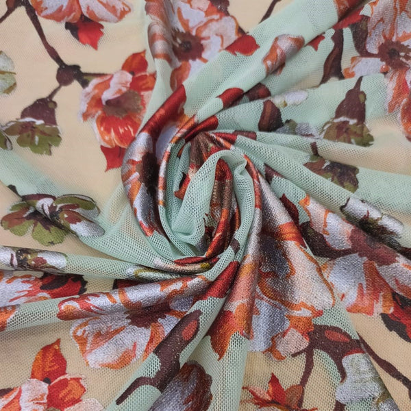Floral Sands (Green) Print On 3D Net 3DPS11