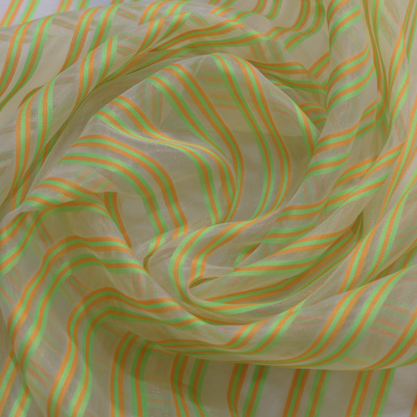 Rainbow Organza Stripes
