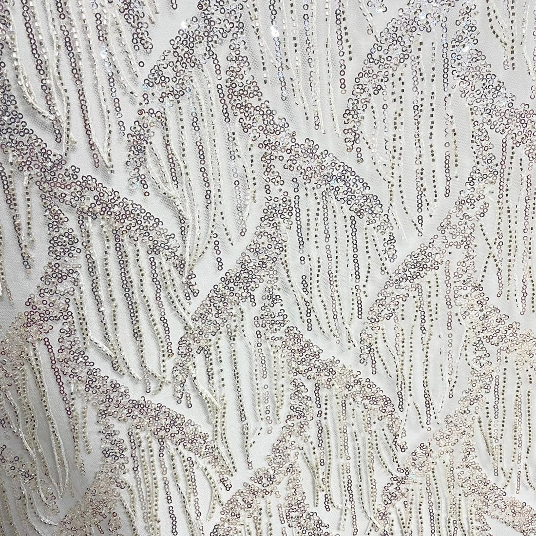 Alaya Beaded Sequins Embroidered Fabric